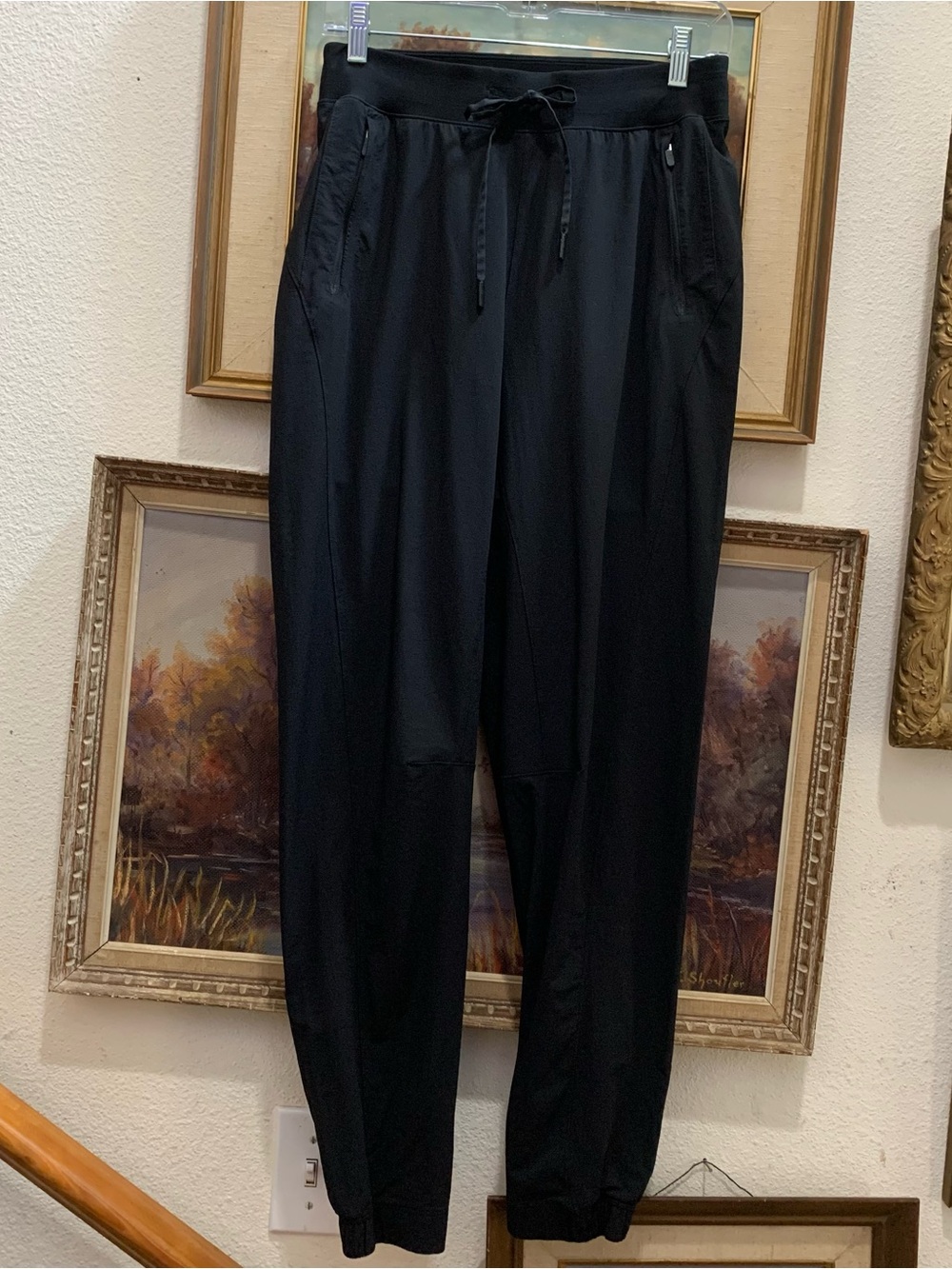 Lululemon Black Drawstring Jogger Pants size 6